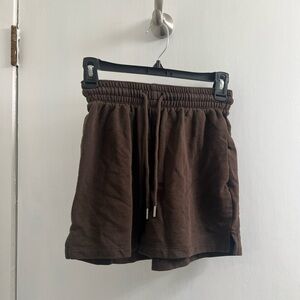 H&M basics brown shorts size XS